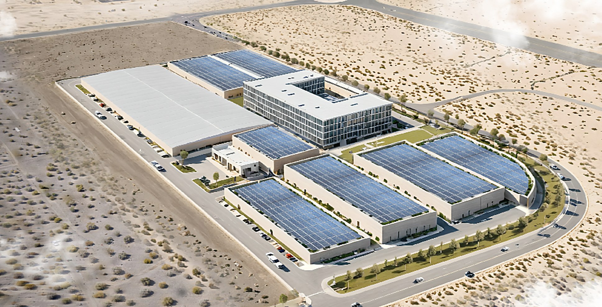Interior overview of the integrated clean-energy manufacturing platform