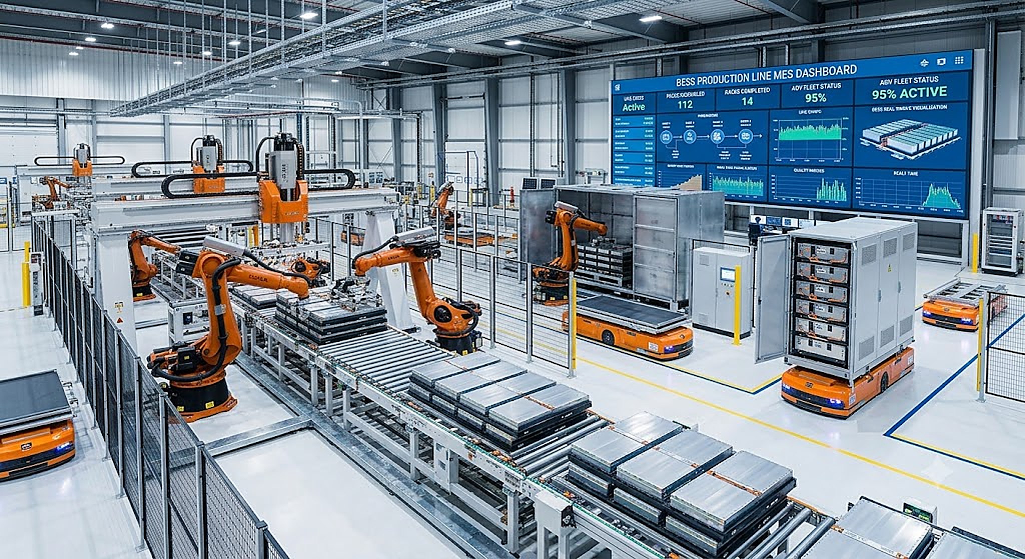 Battery storage and inverter production